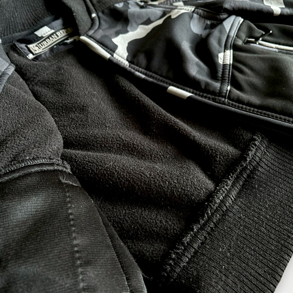 Urban Republic Baby Toddler Grey Camo Bomber Jacket 18 Months Black Zip Up Coat - Picture 3 of 4